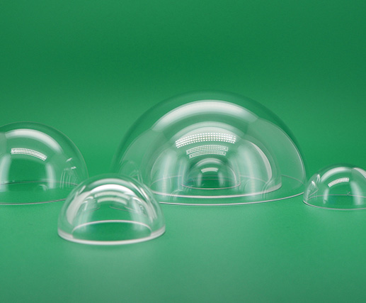 Silicone lenses in optics