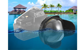 Flat or domed lens ports